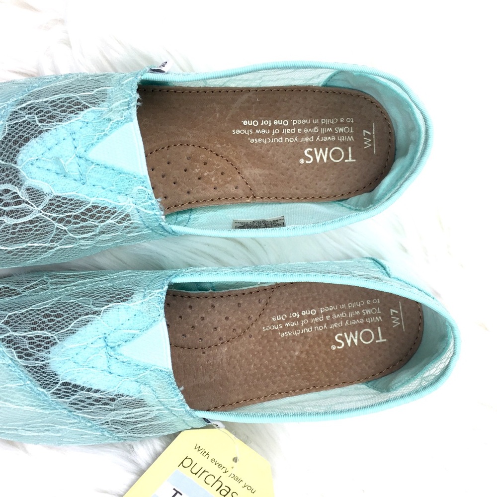 TOMS Classic Lace Mint Green - Picture 8 of 8
